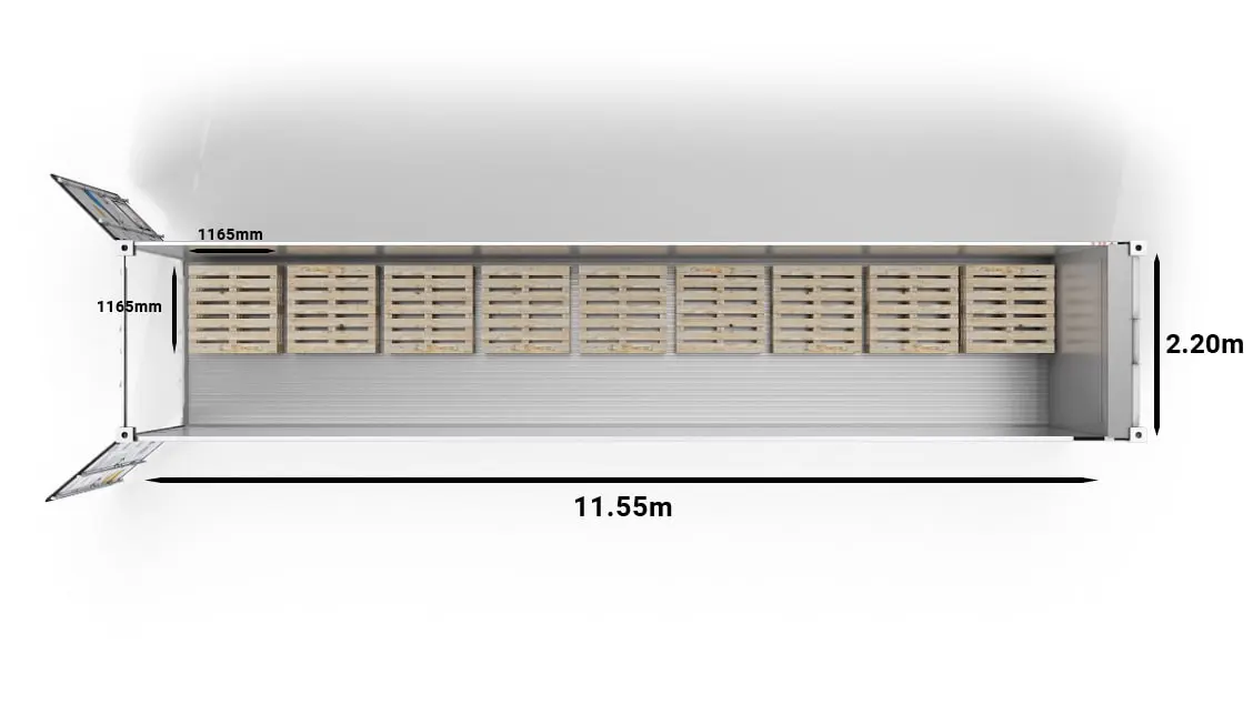 CHEP-Pallets-in-40ft-UltraFreezer-Refrigerated-Container