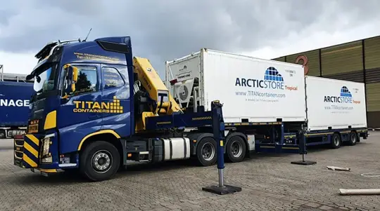 ArcticStore Refrigerated Containers for a German Trade Fair